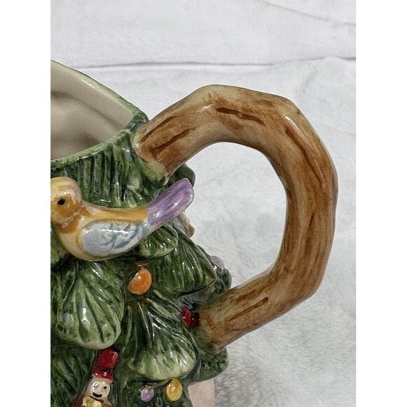 Spode Christmas Tree Handpainted Ceramic Creamer 4.5" Tall - Picture 6 of 14